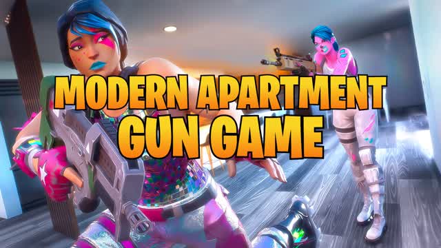 🏠 Modern Apartment Gun Game — Fortnite Creative map cover art