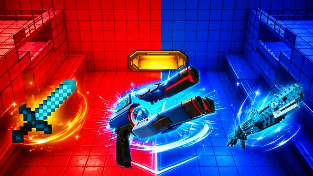 CRAZY RED VS BLUE 🔴new🔵 — Fortnite Creative map