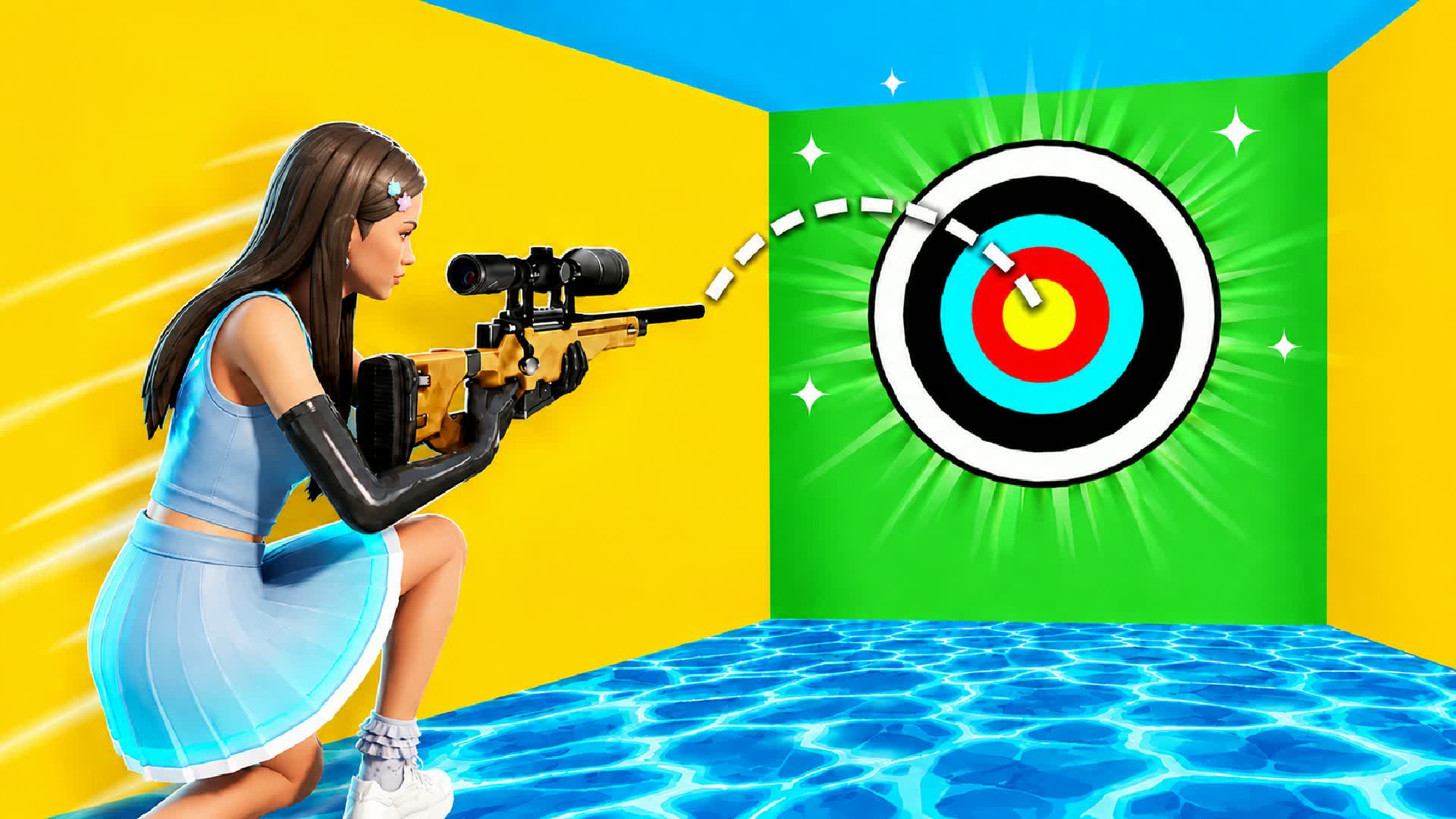 🎵 OLIVIA TRICKSHOT PARKOUR 🎵 — Fortnite Creative map
