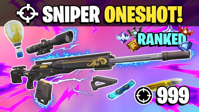 SNIPER ONLY 🎯 RANKED — Fortnite Creative map cover art