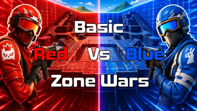 Basic Red Vs Blue Zone Wars — Fortnite Creative map