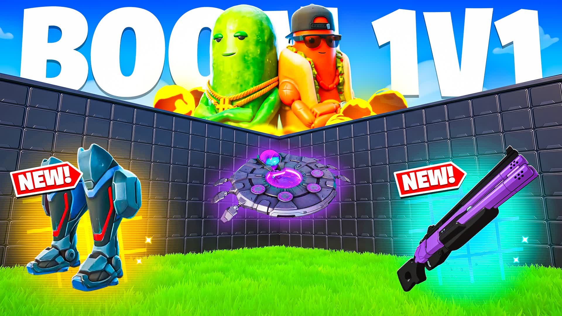 BOOM 1V1 ALL GUNS & MOTORCARS — Fortnite Creative map