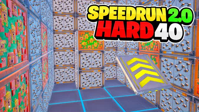 SPEEDRUN PARKOUR 2.0 ⭐ 40 HARD باركور — Fortnite Creative map cover art
