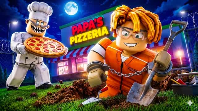 ESCAPE PAPA'S PIZZERIA 🧠 — Fortnite Creative map cover art