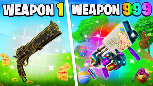 ⭐ EASTER SPRING GUN GAME 🔫 ONE SHOT 🎯 — Fortnite Creative map