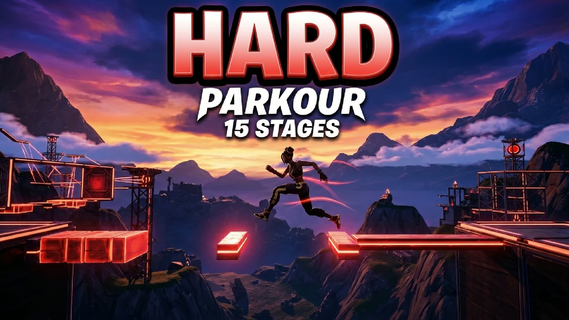 🔥HARD PARKOUR 15 LEVELS🔥 — Fortnite Creative map