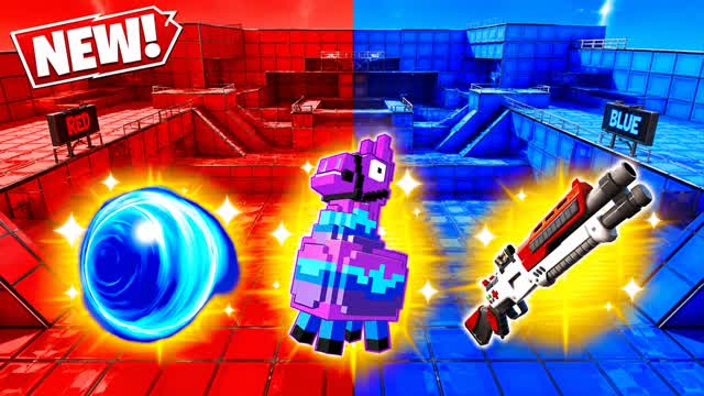 RED VS BLUE CHALK CLIFFS 🔴🔵 — Fortnite Creative map cover art