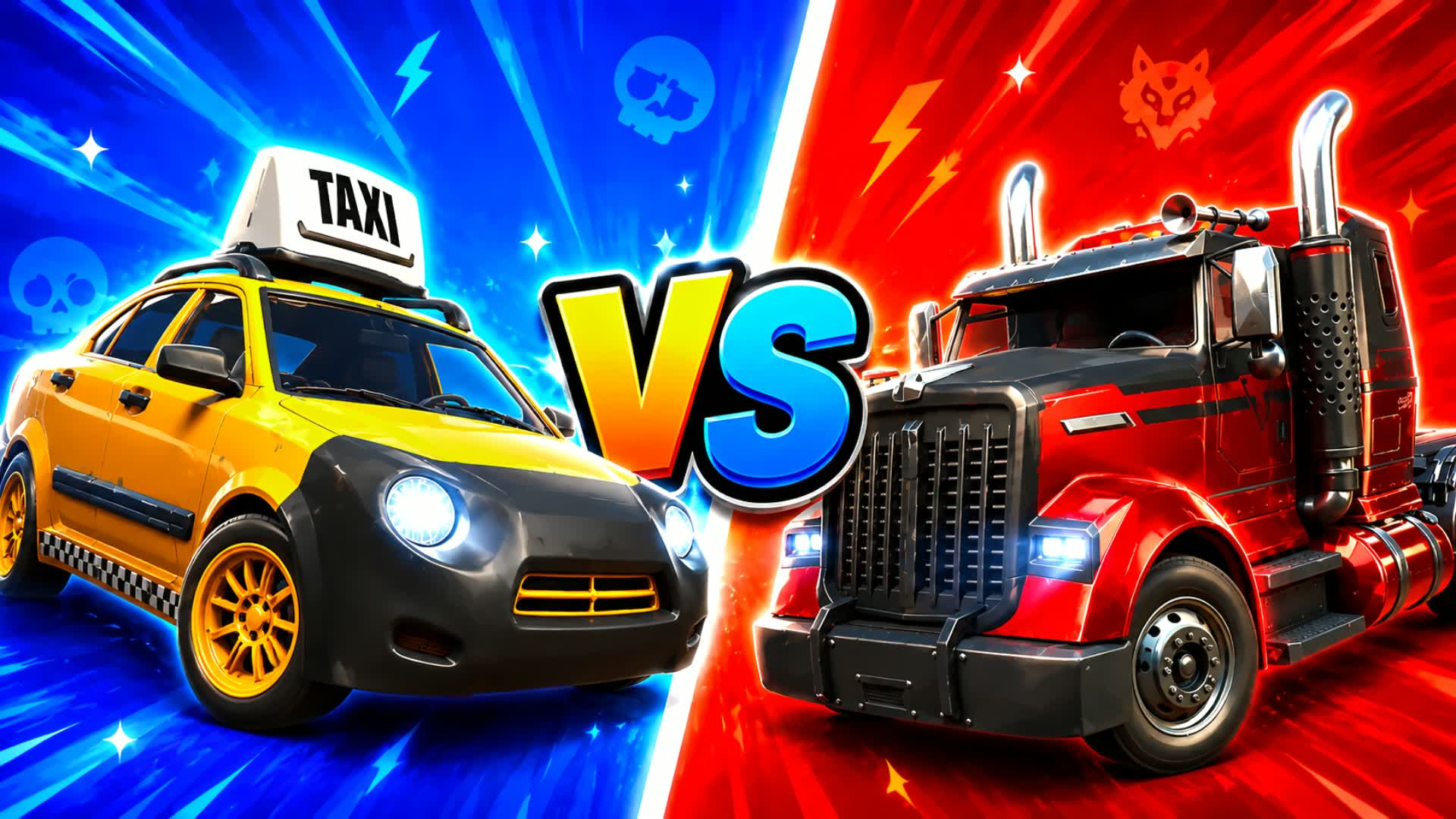 RED VS BLUE Cars vs Trucks — Fortnite Creative map