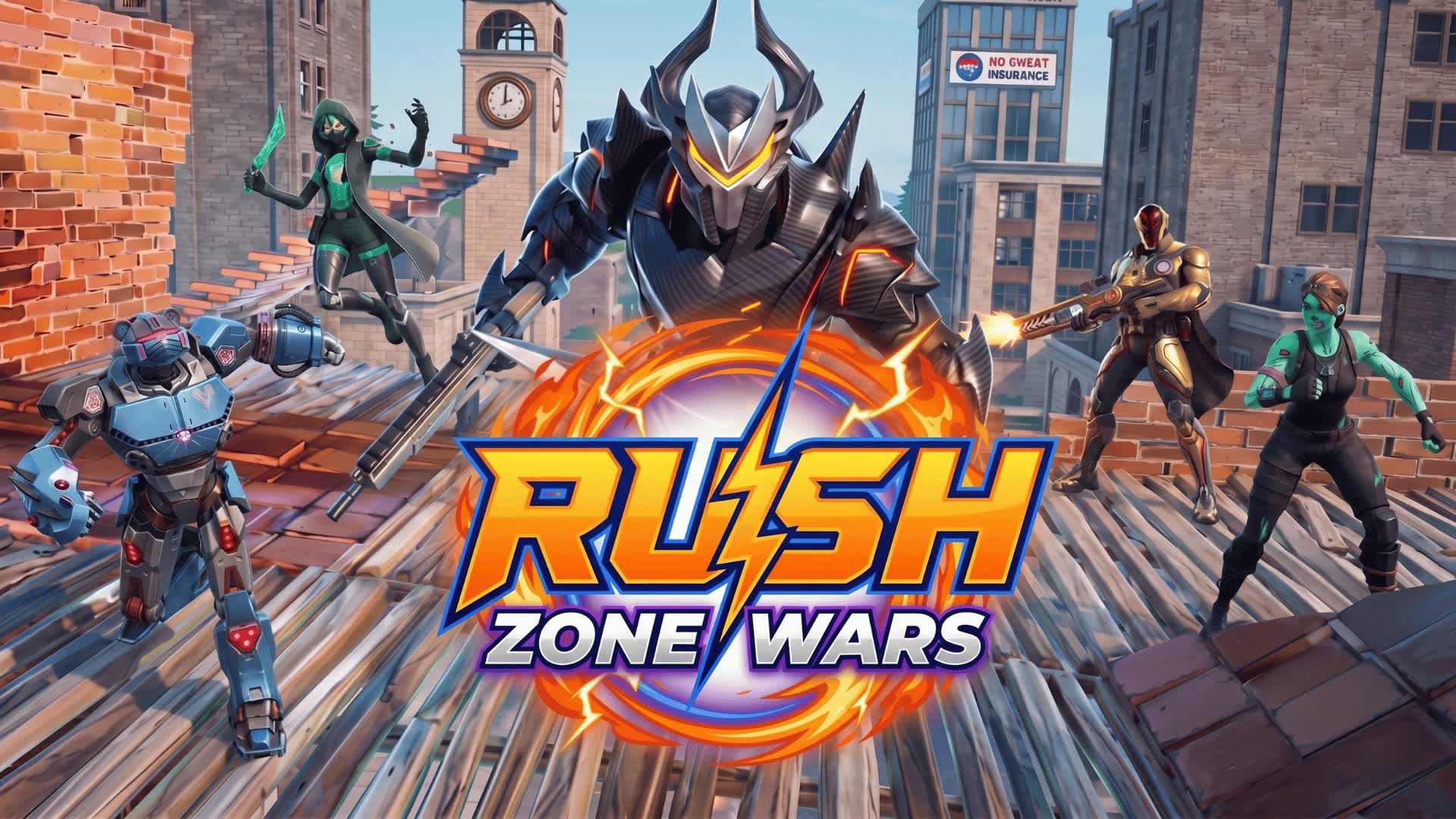 RUSH ZONE WARS — Fortnite Creative map