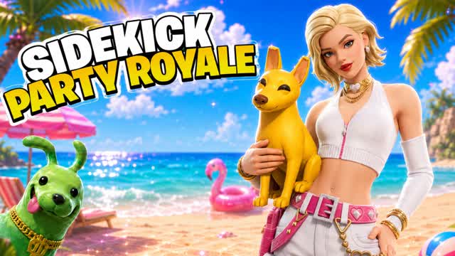 SIDEKICK PARTY ROYALE — Fortnite Creative map cover art