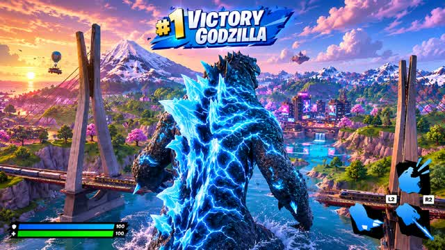 GODZILLA MEGA CITY FFA — Fortnite Creative map