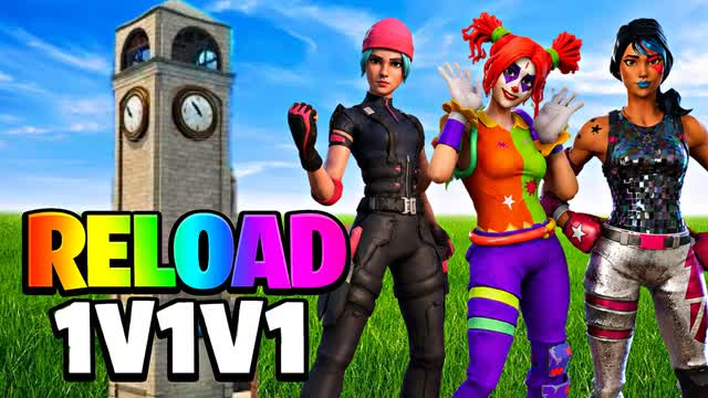 TILTED 1V1V1 SKINS RELOAD 1V1 TIKTOK — Fortnite Creative map cover art