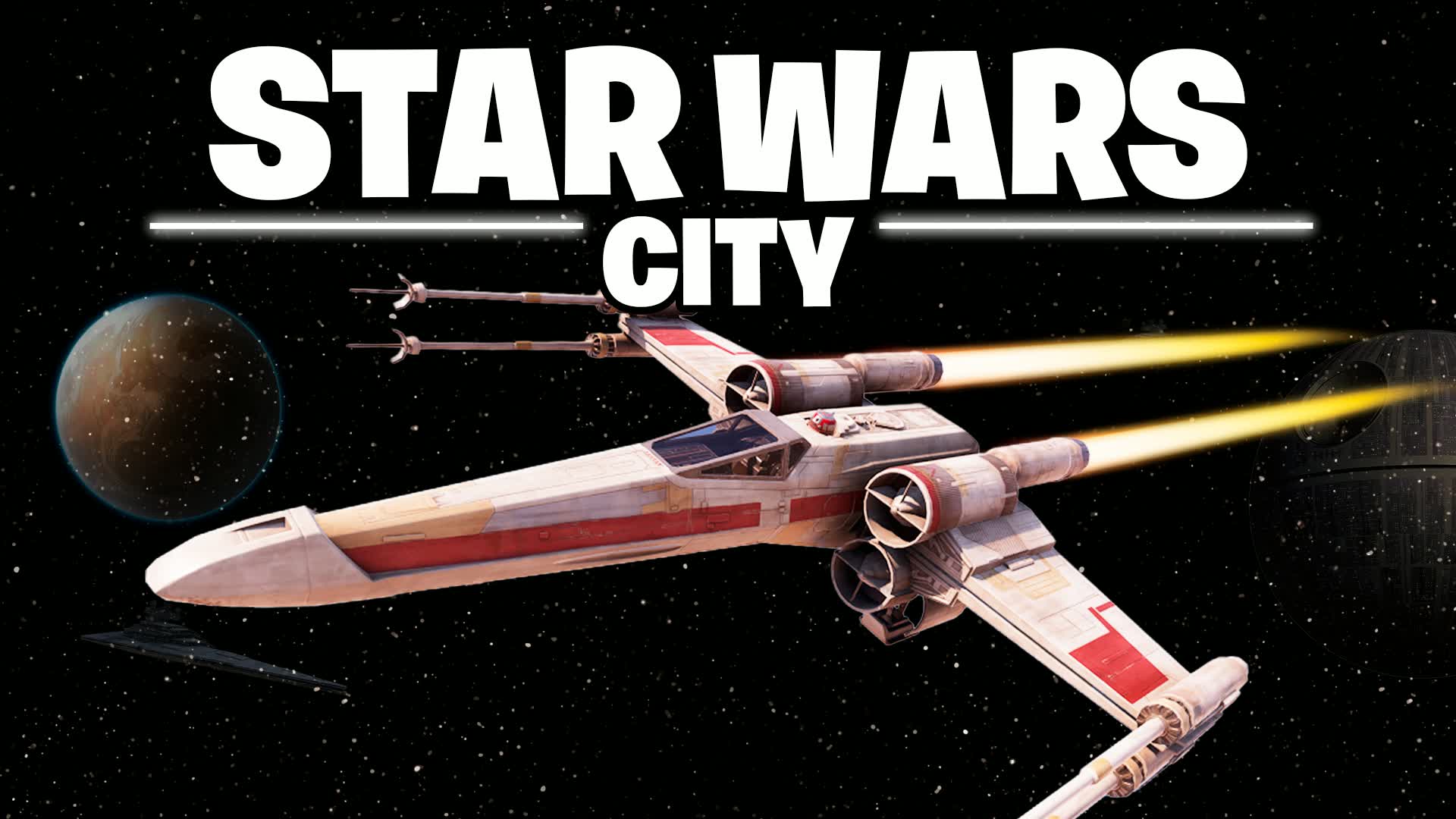 STAR WARS CITY - DRIVE ROAD FFA🏙️ — Fortnite Creative map