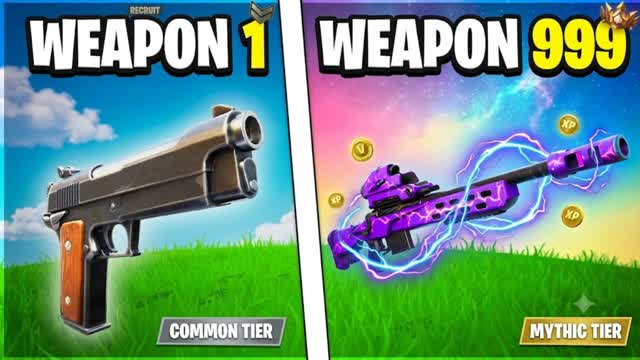 ⭐ Gun Game Rebirth – Events & Upgrades — Fortnite Creative map cover art