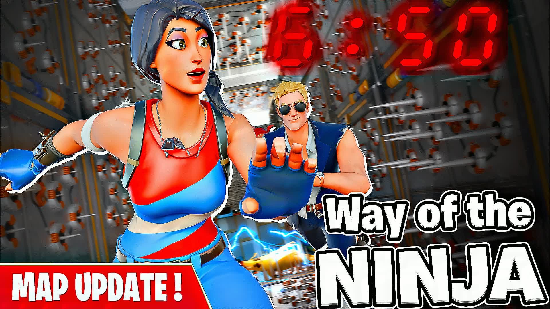 Way OF the NINJA 🥷[DEATHRUN] — Fortnite Creative map