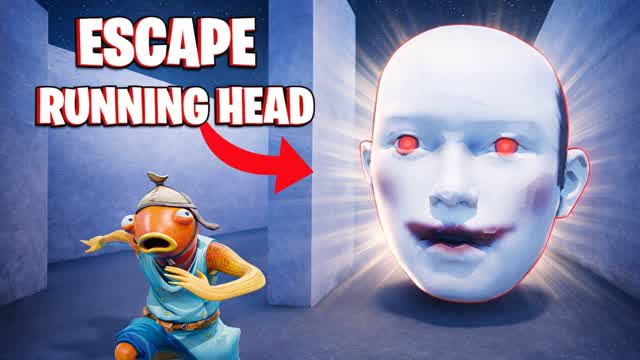 ESCAPE RUNNING HEAD — Fortnite Creative map cover art