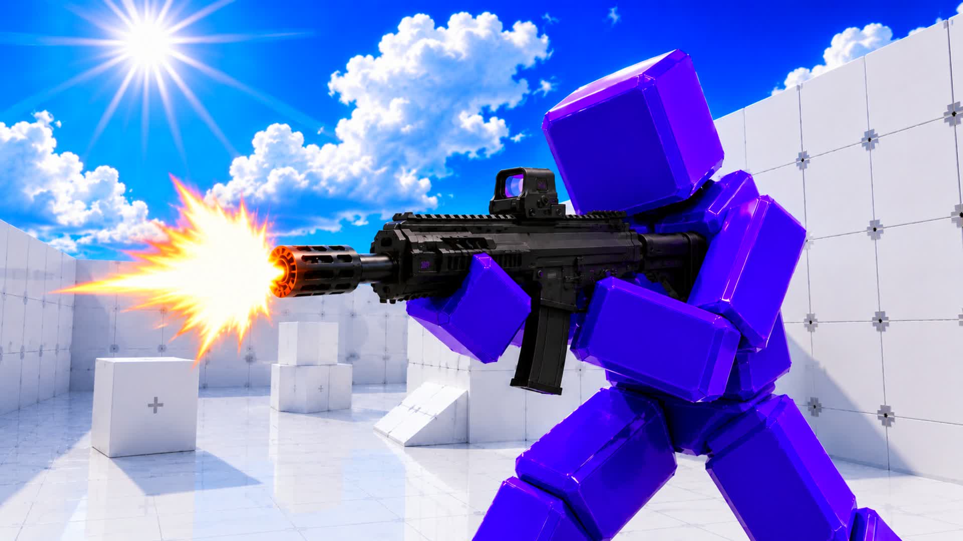 SUPER RIVALS RED VS BLUE 🔴🔵AGLA783 — Fortnite Creative map