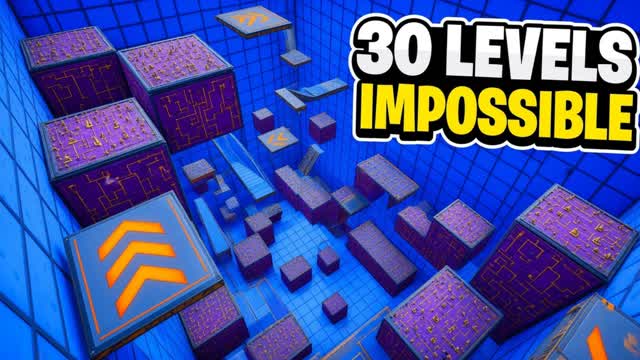 IMPOSSIBLE PARKOUR ⚡️30 LEVELS — Fortnite Creative map