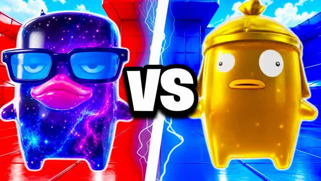 RED VS BLUE NETHER STAR 🔴🔵 — Fortnite Creative map cover art