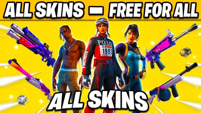 SKINS - FREE FOR ALL - ADVENTURE — Fortnite Creative map