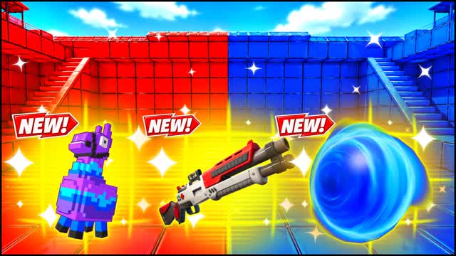 RED VS BLUE AXIAL SHIFT 🔴🔵 — Fortnite Creative map cover art