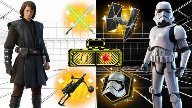 CRAZY STAR WARS BLACK VS WHITE 🔴🔵 — Fortnite Creative map