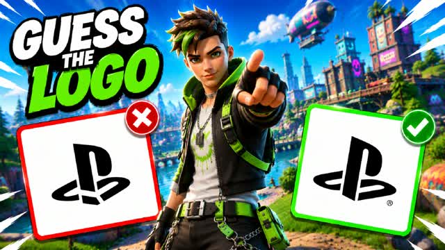 GUESS LOGO 🔎 PARKOUR OBBY — Fortnite Creative map