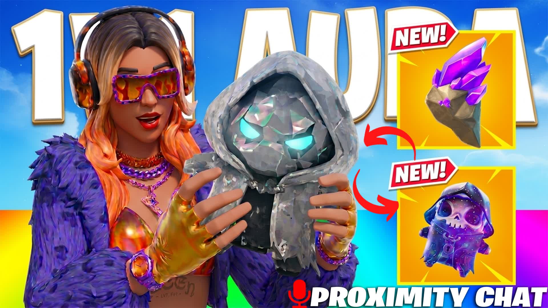1V1 AURA 👑 TRADE SPRITES CHAT — Fortnite Creative map