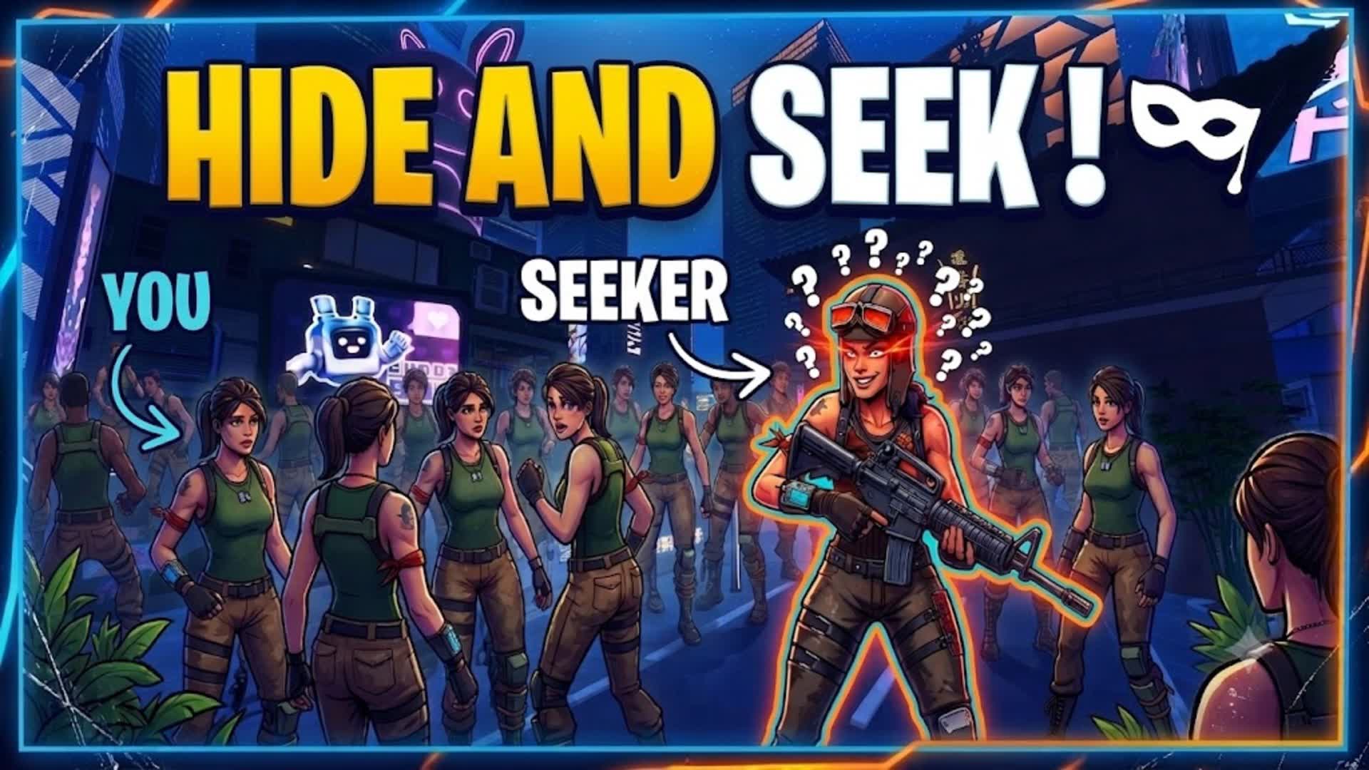 🕵️ DISGUISE ? - HIDE AND SEEK 🕵️ — Fortnite Creative map