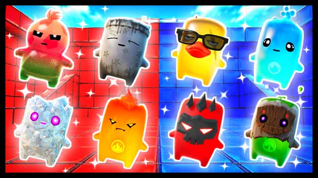 AIMING POINT RED VS BLUE 🔴🔵 — Fortnite Creative map cover art