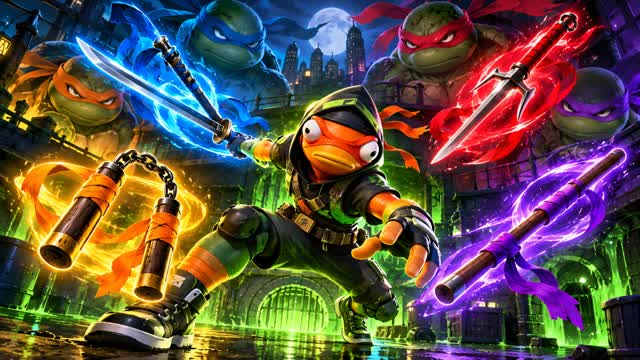 TMNT Ultimate Weapon Fight 🐢 — Fortnite Creative map cover art