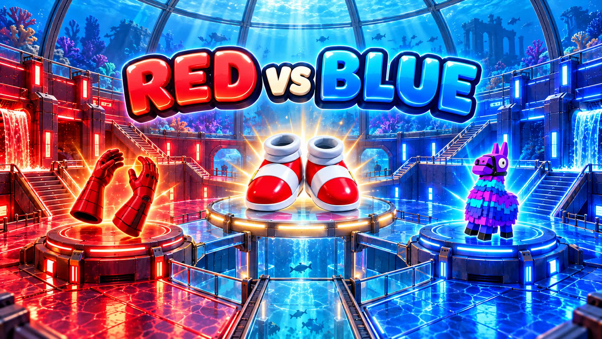 UNDERWATER-RED VS BLUE🏊 — Fortnite Creative map