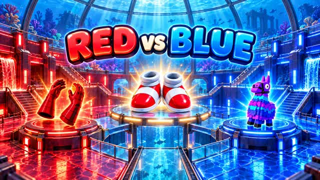 UNDERWATER-RED VS BLUE🏊 — Fortnite Creative map cover art
