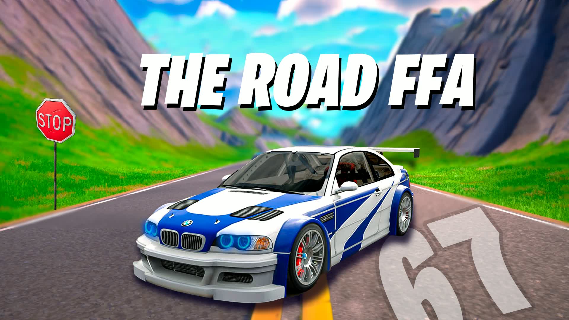 🌄 THE ROAD DRIVE FFA — Fortnite Creative map