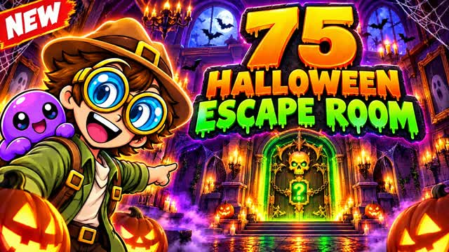 🎃 75 Halloween Escape Room 👻 — Fortnite Creative map