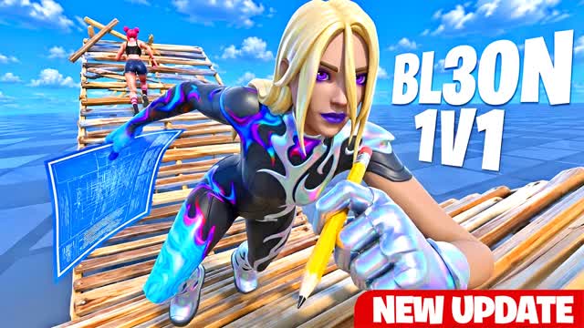BL3ON 1V1 BUILD FIGHT — Fortnite Creative map cover art