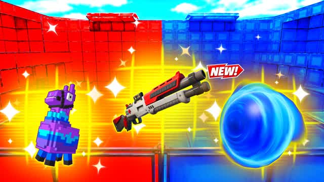 RED VS BLUE WAYMARK 🔴🔵 — Fortnite Creative map cover art