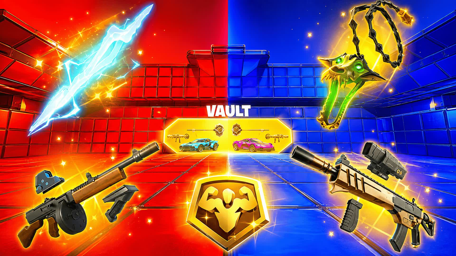 RED VS BLUE ARBEIT — Fortnite Creative map