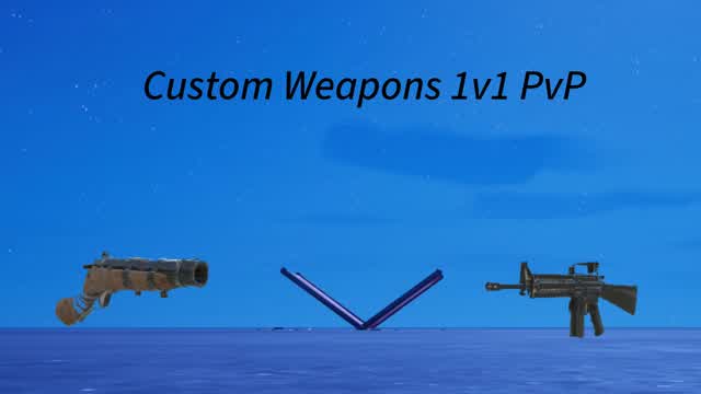 Funny Custom Weapons 1v1 — Fortnite Creative map cover art