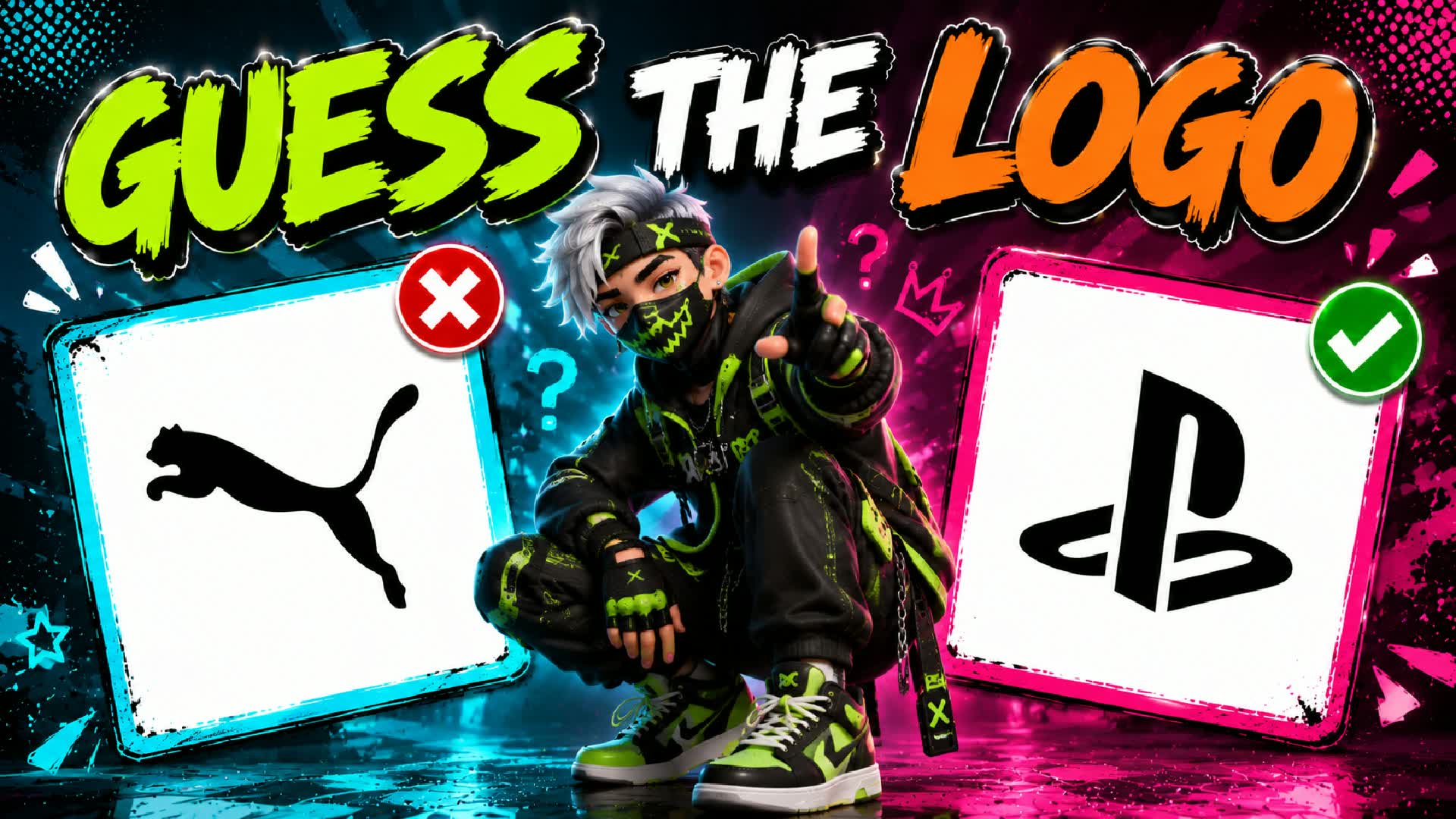 GUESS LOGO 🔎 PARKOUR OBBY — Fortnite Creative map