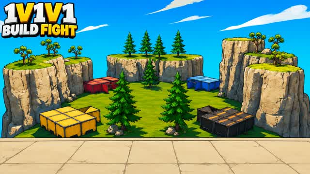 1V1V1 FIGHT BUILD — Fortnite Creative map cover art