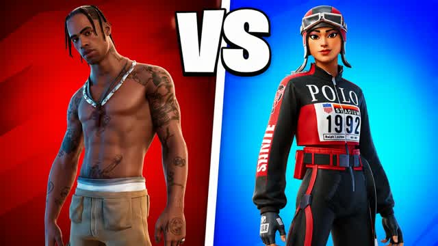 RED VS BLUE INFINITE TRAINING — Fortnite Creative map cover art