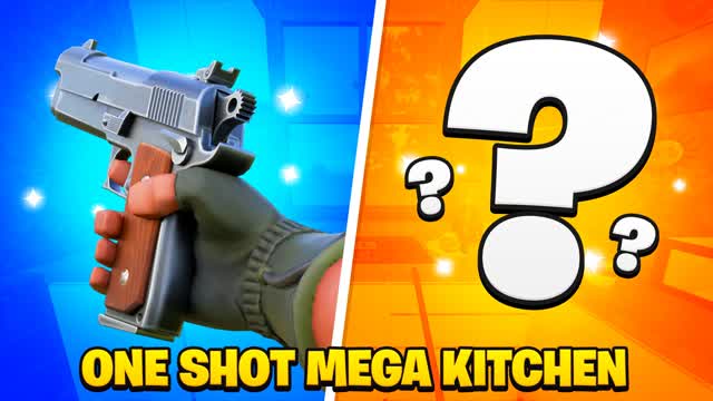 ONE SHOT 🎯 MEGA KITCHEN — Fortnite Creative map cover art