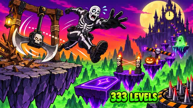SPIRE OF SOULS 🎃 333 LEVEL DEATHRUN — Fortnite Creative map