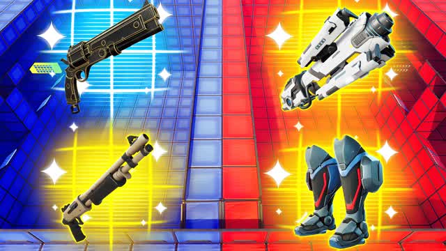 🔵🔴 Blue vs Red Battle — Fortnite Creative map cover art