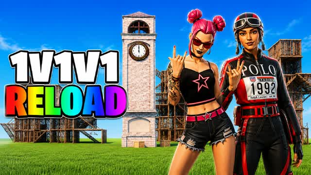SKINS 1V1V1 RELOAD SCRIMS — Fortnite Creative map
