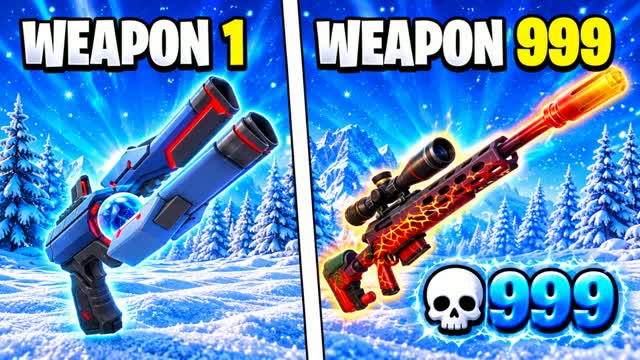 ICE GUN GAME 🔫ONE SHOT🎯 — Fortnite Creative map