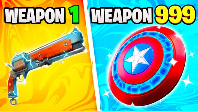 MEME GUN GAME CUSTOM 🥳 ONE SHOT — Fortnite Creative map cover art