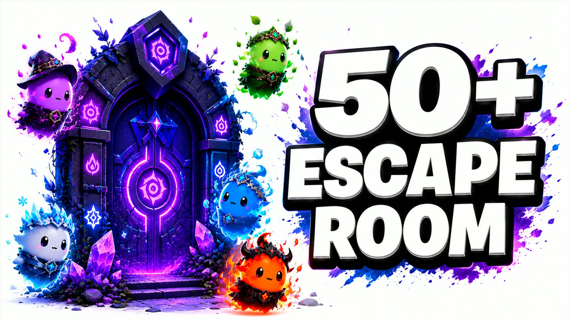 50+ SUPER ESCAPE ROOM 📺 — Fortnite Creative map