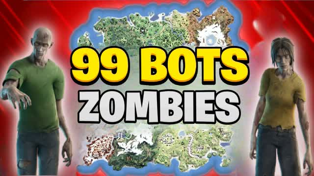 99 BOTS ZOMBIES TWDU — Fortnite Creative map